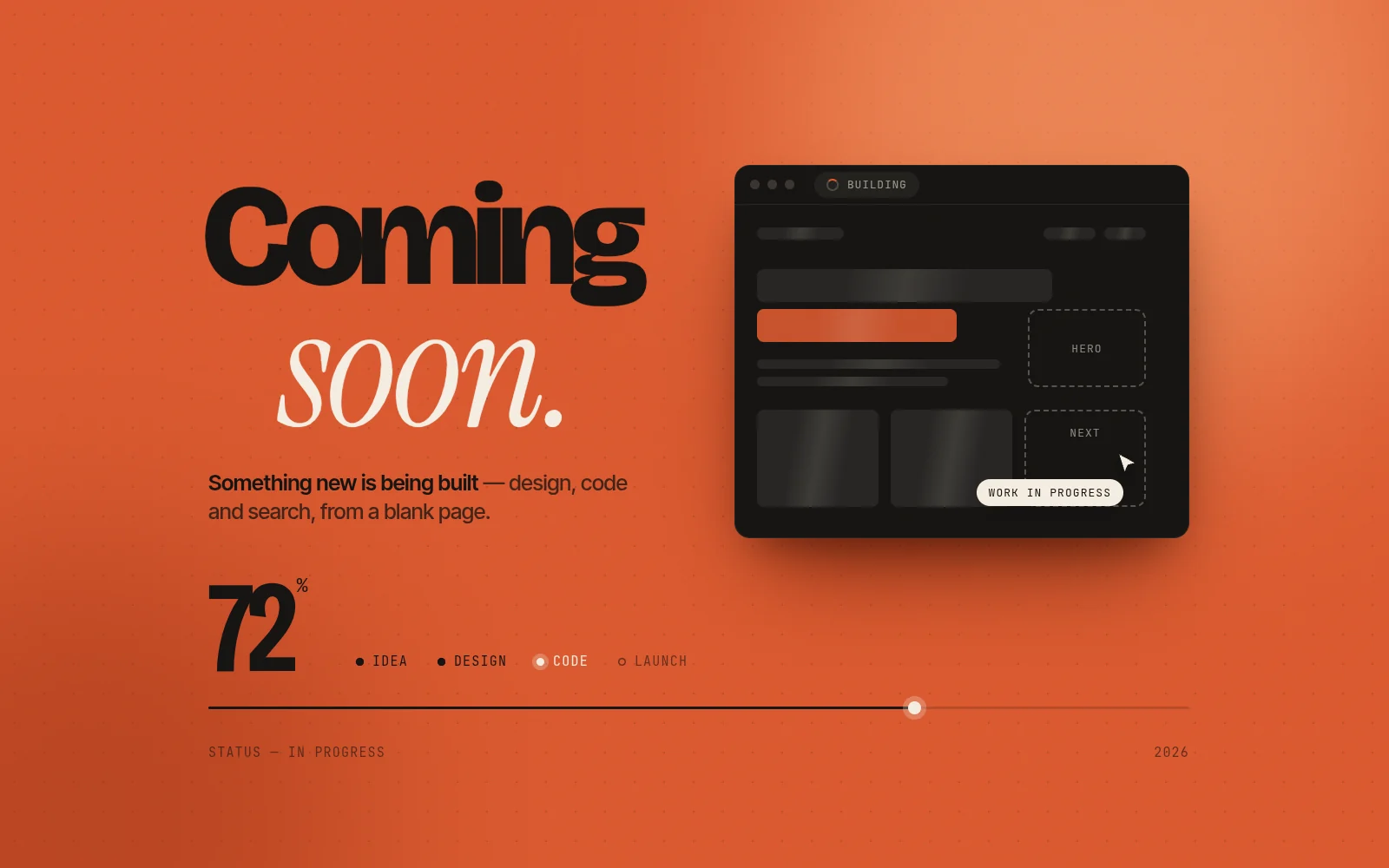 Next project — coming soon